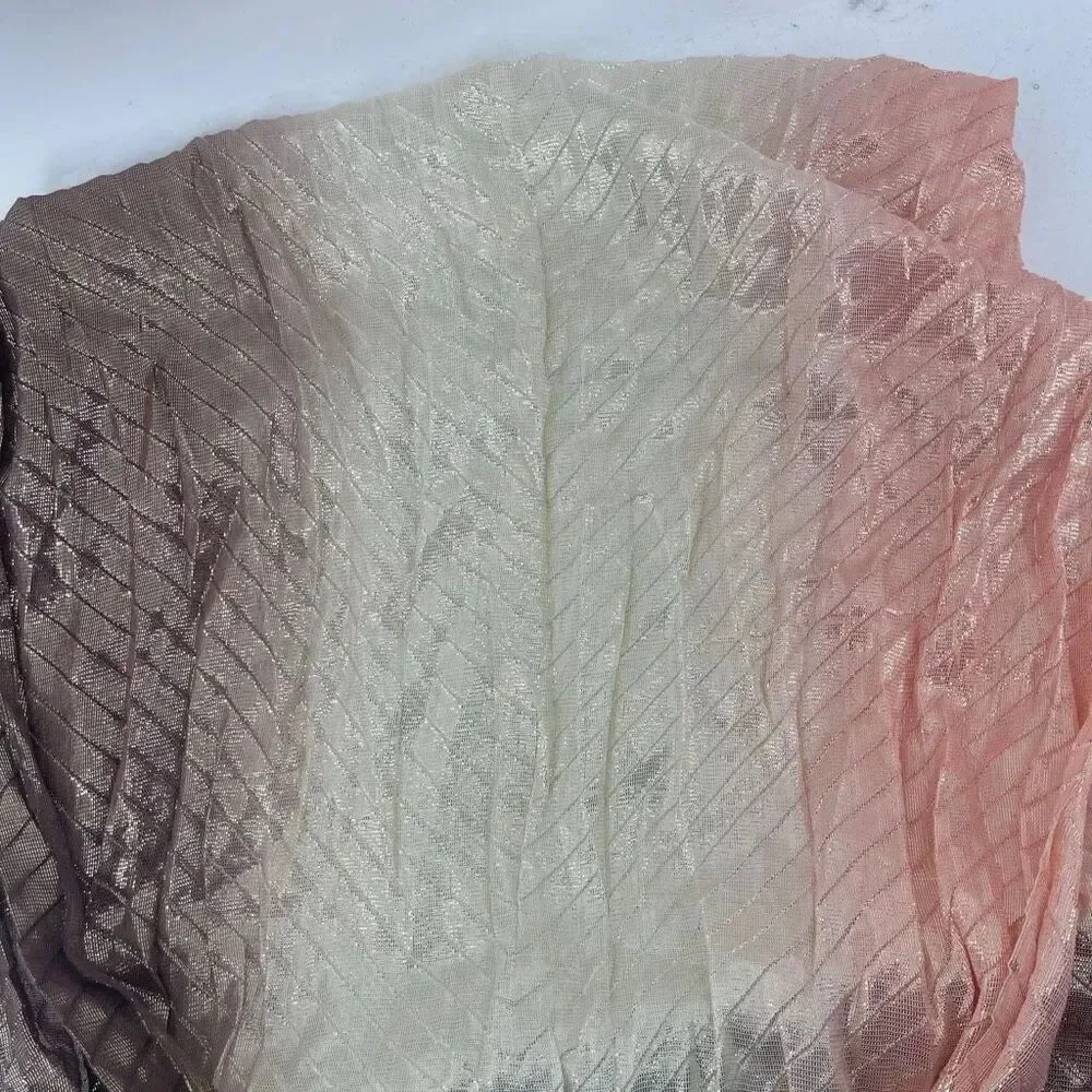 Apt. 9 Metallic Ombre Infinity Scarf Pink Brown Cream 30x35